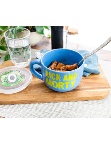 Taza de sopa cerámica Rick y Morty Silver Buffalo 0.71L