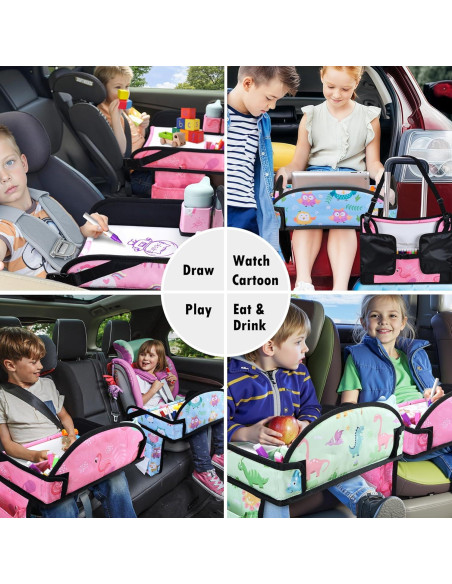 Bandeja de Viaje para Niños WENRENER 43.2x34.3cm Rosa 2PCS