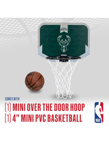 Aro de Baloncesto Mini Franklin Sports NBA Milwaukee Bucks
