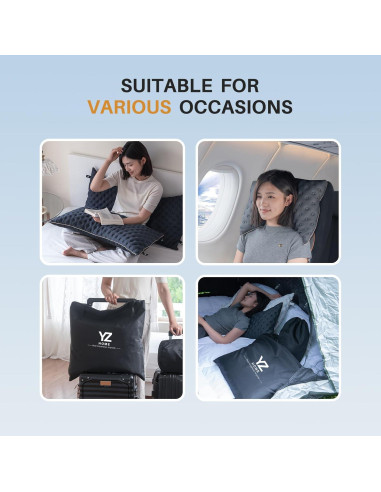 Almohada Enfriadora YZ HOME Queen para Dormir de Lado - Gris