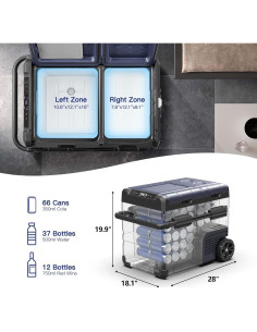 Refrigerador Portátil BODEGA 48L 12V Doble Zona Control APP 2