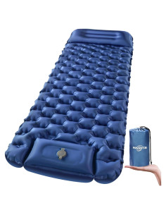 Almohadilla Inflable WANNTS para Camping 190.5x63.5cm Azul
