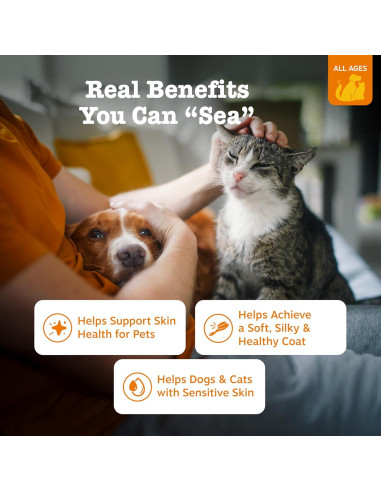 Aceite de Salmón Zesty Paws 240g para Perros y Gatos - Omega 3