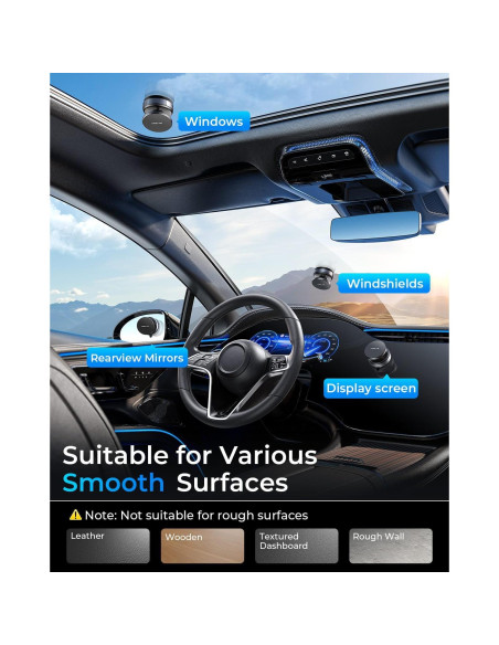 Soporte Magnético Ajustable 360 MRGLAS para Teléfono - Negro