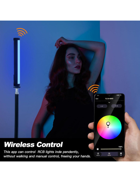 Godox TL30 4Pack Tubos de Luz RGB Portátiles 2700-6500K