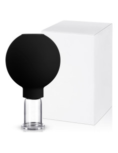 Taza de Ventosas Faciales Nuanchu de Vidrio Negro 1.65 cm