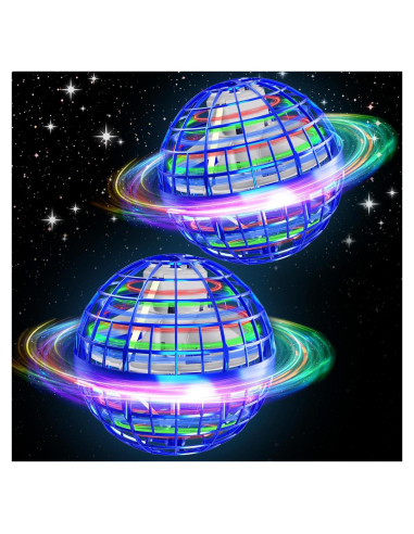 Bola Orbital Voladora Dhapy Azul - Paquete de 2, Juguete Flotante