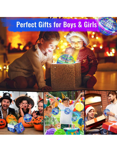 Bola Orbital Voladora Dhapy Azul - Paquete de 2, Juguete Flotante