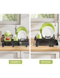 Estante Expandible para Secar Platos BBXTYLY Ajustable 28-48 cm 2