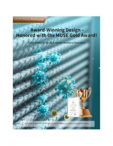 Purificador de Aire xCREAS Brivo300s con Filtro H13 y Control Inteligente