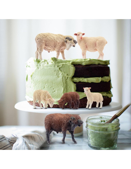 Toymany 8PCS Figuras de Ovejas Realistas Juguetes Educativos