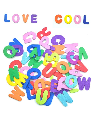 Calcomanías de Letras de Espuma IFKEGON 1040pcs 2.54cm A-Z