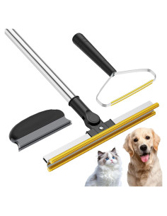 Rastrillo 3 en 1 Bolfie para eliminar pelo de mascotas 139.7 cm