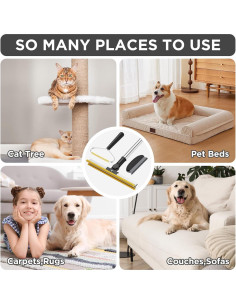 Rastrillo 3 en 1 Bolfie para eliminar pelo de mascotas 139.7 cm 2