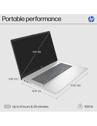 HP Portátil 17.3" i3-8 Núcleos 32GB RAM 1TB SSD Windows 11 Pro
