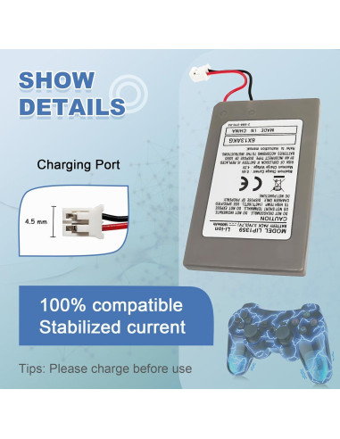 Baterías LIP1359 para Controlador PS3 Sony Dualshock 3 - 2 Piezas