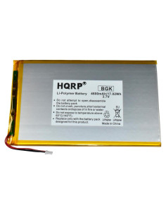 Batería Recargable HQRP 3.7V 4600mAh para Tableta RCA Viking Pro 10"