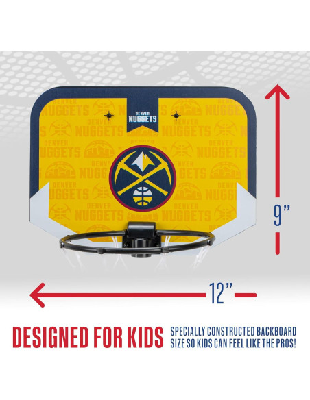 Aro de Baloncesto Mini Franklin Sports NBA Denver Nuggets