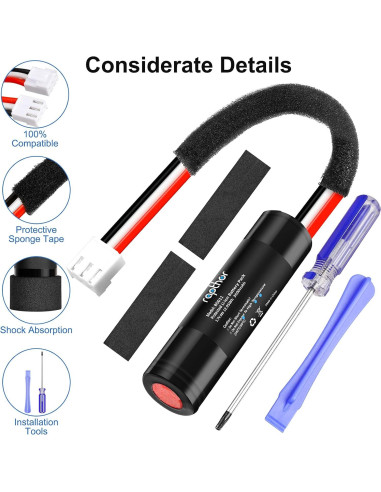 Batería Recargable Rapthor 3500mAh para Altavoz Harman Kardon