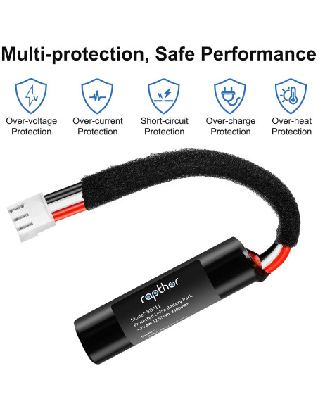 Batería Recargable Rapthor 3500mAh para Altavoz Harman Kardon