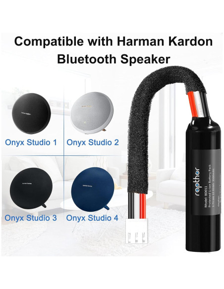 Batería Recargable Rapthor 3500mAh para Altavoz Harman Kardon