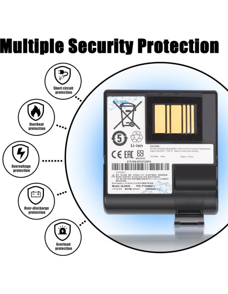 Batería Li-Ion 4900mAh para Zebra QLN420 ZQ630