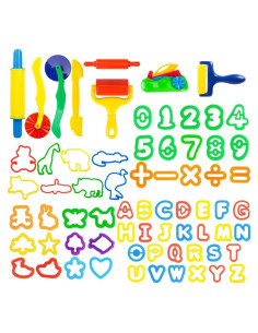 Juego de Herramientas de Plastilina Pecopcock 69 Piezas