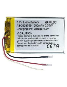 Batería de polímero de litio 3.7V 1500mAh AEC503759 para Steelseries Arctis