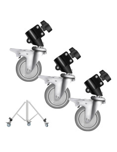 Ruedas de Soporte de Luz Profesional Wellmaking WM-3 - 3 Paquetes