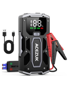 Arrancador de Salto ACEZUK M01 6000A 12V para Autos y Motos