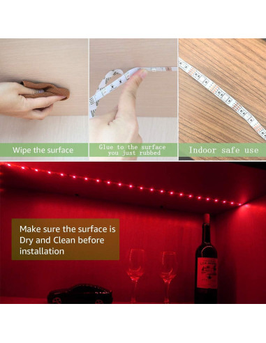 Tira LED 2m Sinzau a Batería RGB con Control Remoto