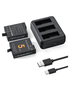 Baterías E EGOWAY 2-Pack 2100mAh para DJI Osmo Action 5 Pro