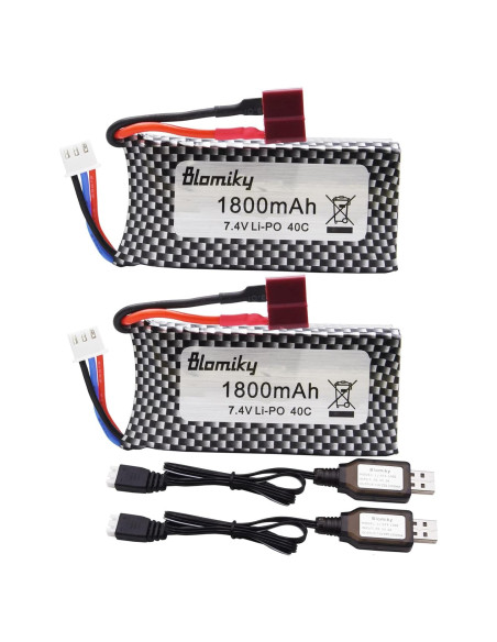 Batería Li-Po 7.4V 1800mAh Blomiky para Coches RC 1:10