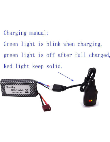 Batería Li-Po 7.4V 1800mAh Blomiky para Coches RC 1:10