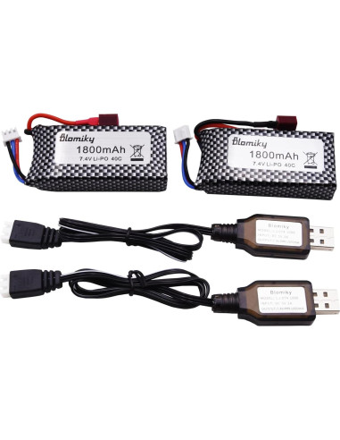 Batería Li-Po 7.4V 1800mAh Blomiky para Coches RC 1:10
