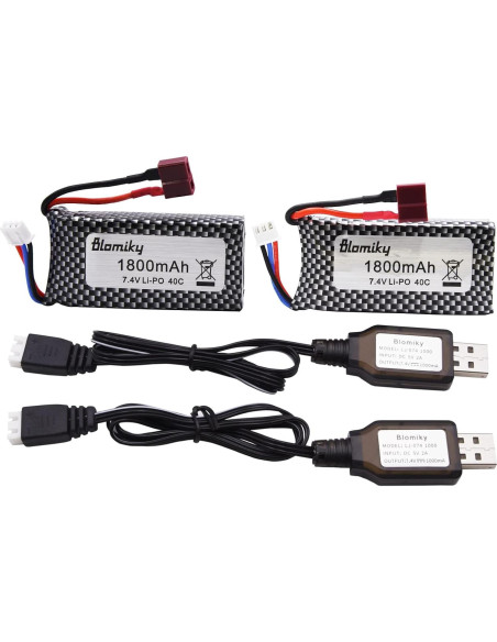 Batería Li-Po 7.4V 1800mAh Blomiky para Coches RC 1:10