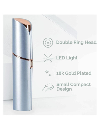 Afeitadora Eléctrica Facial para Mujeres Tuokiy T1-3HB con 3 Cabezas