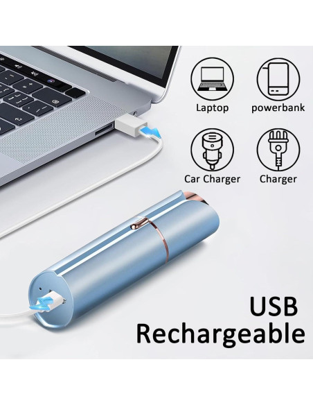 Afeitadora Eléctrica Facial para Mujeres Tuokiy T1-3HB con 3 Cabezas