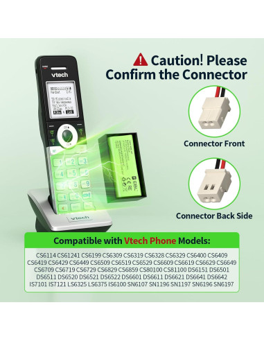 Batería Ni-MH EBL BT183342 1000mAh Compatible Teléfonos