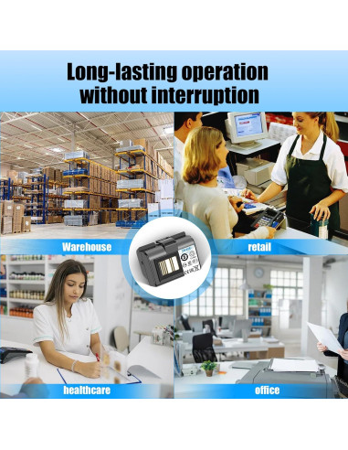 Batería de Reemplazo 6800mAh para Impresoras Zebra ZQ520 ZQ620