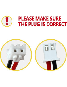 Batería recargable Ni-Cd 9.6V 900mAh JINTION para luz de emergencia 2