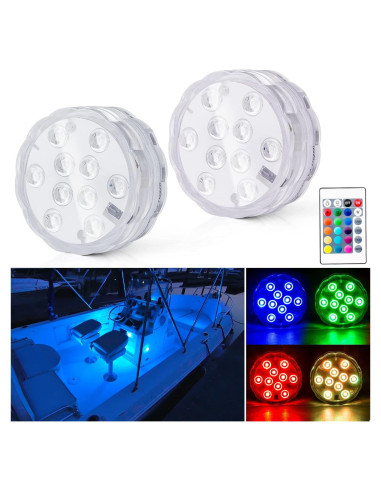 Luces de Barco Inalámbricas LED RGB Shangyuan 2 Pcs