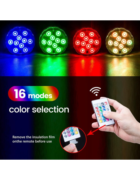 Luces de Barco Inalámbricas LED RGB Shangyuan 2 Pcs