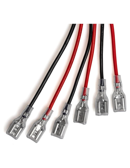 Conectores de Terminal de Batería SLA KASSupply F2 6.3mm 6 Piezas