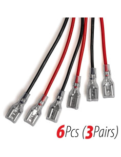 Conectores de Terminal de Batería SLA KASSupply F2 6.3mm 6 Piezas 2