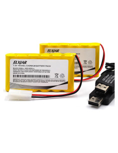 Baterías Recargables Ni-CD 7.2V 800mAh Elxjar para RC