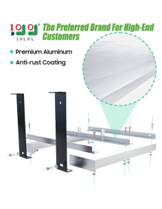 Bandeja de Batería Aluminio 10L0L para EZGO TXT 1994-2013 2