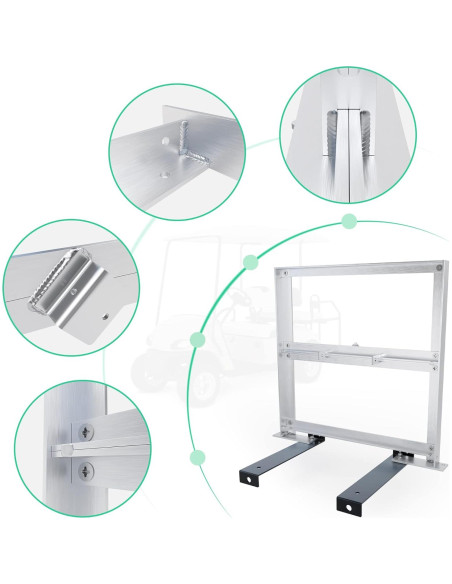 Bandeja de Batería Aluminio 10L0L para EZGO TXT 1994-2013