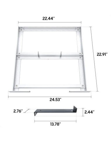 Bandeja de Batería Aluminio 10L0L para EZGO TXT 1994-2013