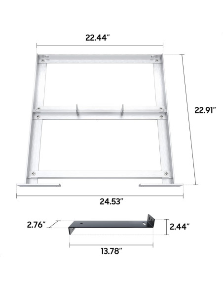 Bandeja de Batería Aluminio 10L0L para EZGO TXT 1994-2013